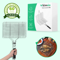 Panier de cuisson barbecue rotatif en acier inoxydable