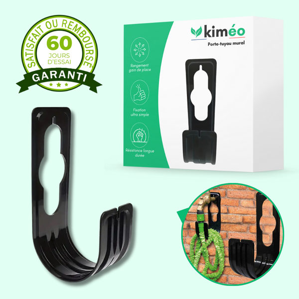 Porte-Tuyau Mural Extensible – Support Robuste pour Tuyau d’Arrosage