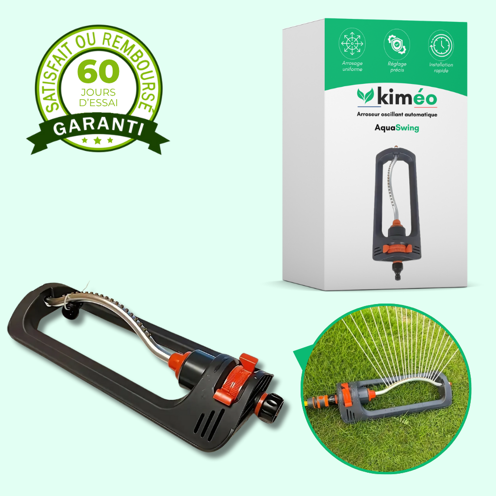 AquaSwing – Arroseur oscillant automatique à 19 jets