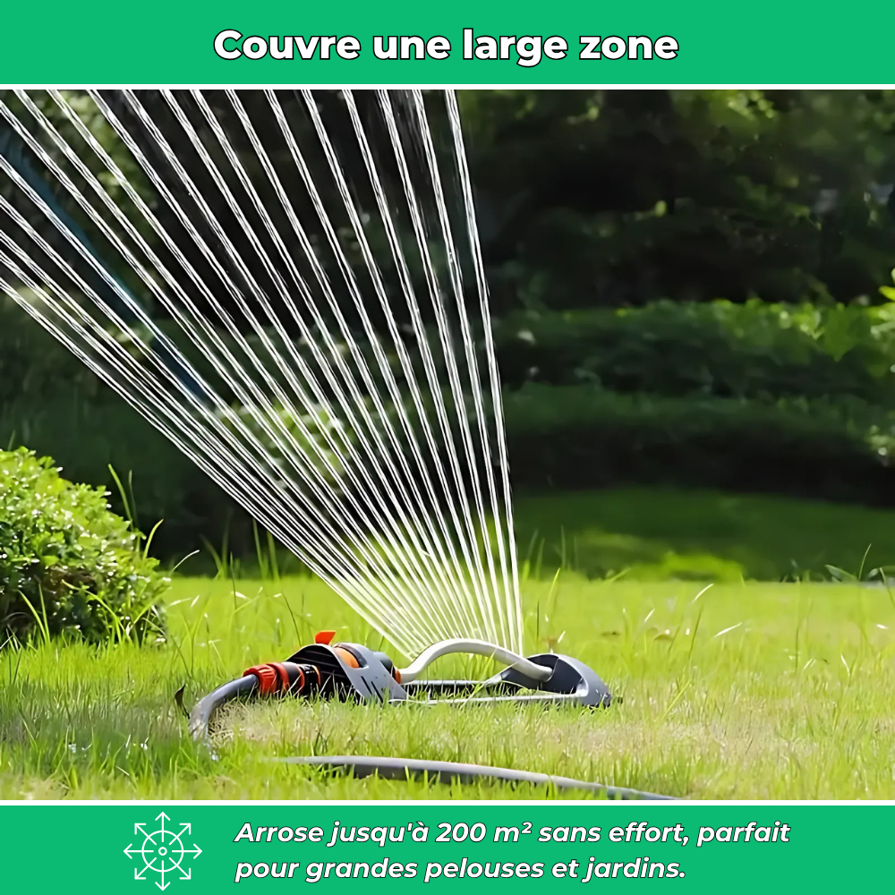AquaSwing – Arroseur oscillant automatique à 19 jets