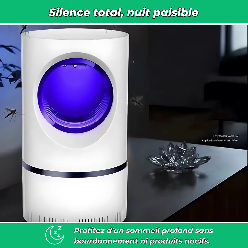Lampe siphon anti-moustiques puissante et silencieuse