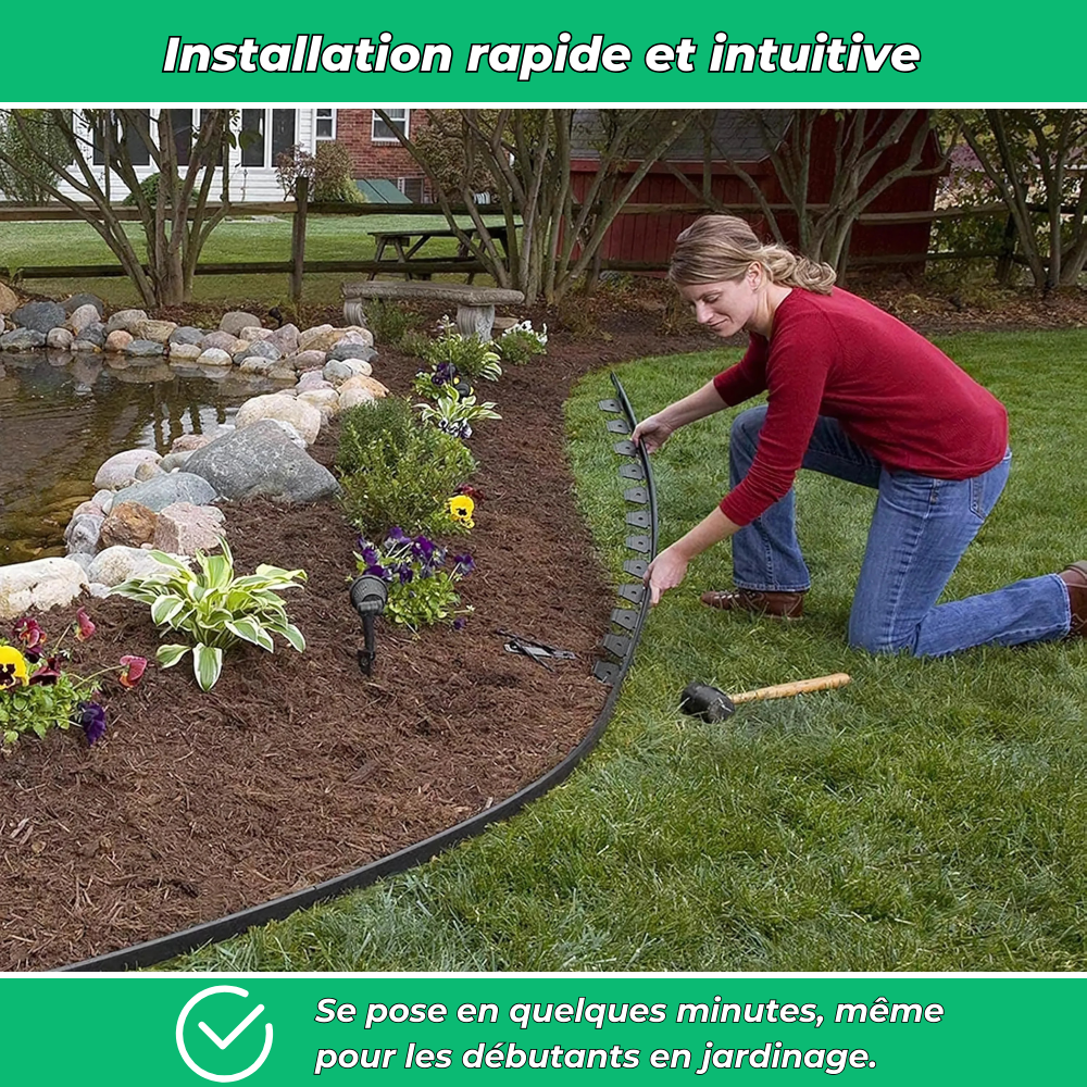 FlexiTrim - Bordurette modulable pour pelouse et massifs