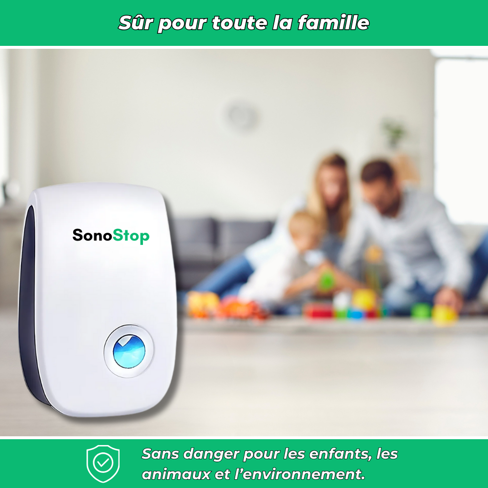 SonoStop - Répulsif ultrason contre rongeurs et insectes
