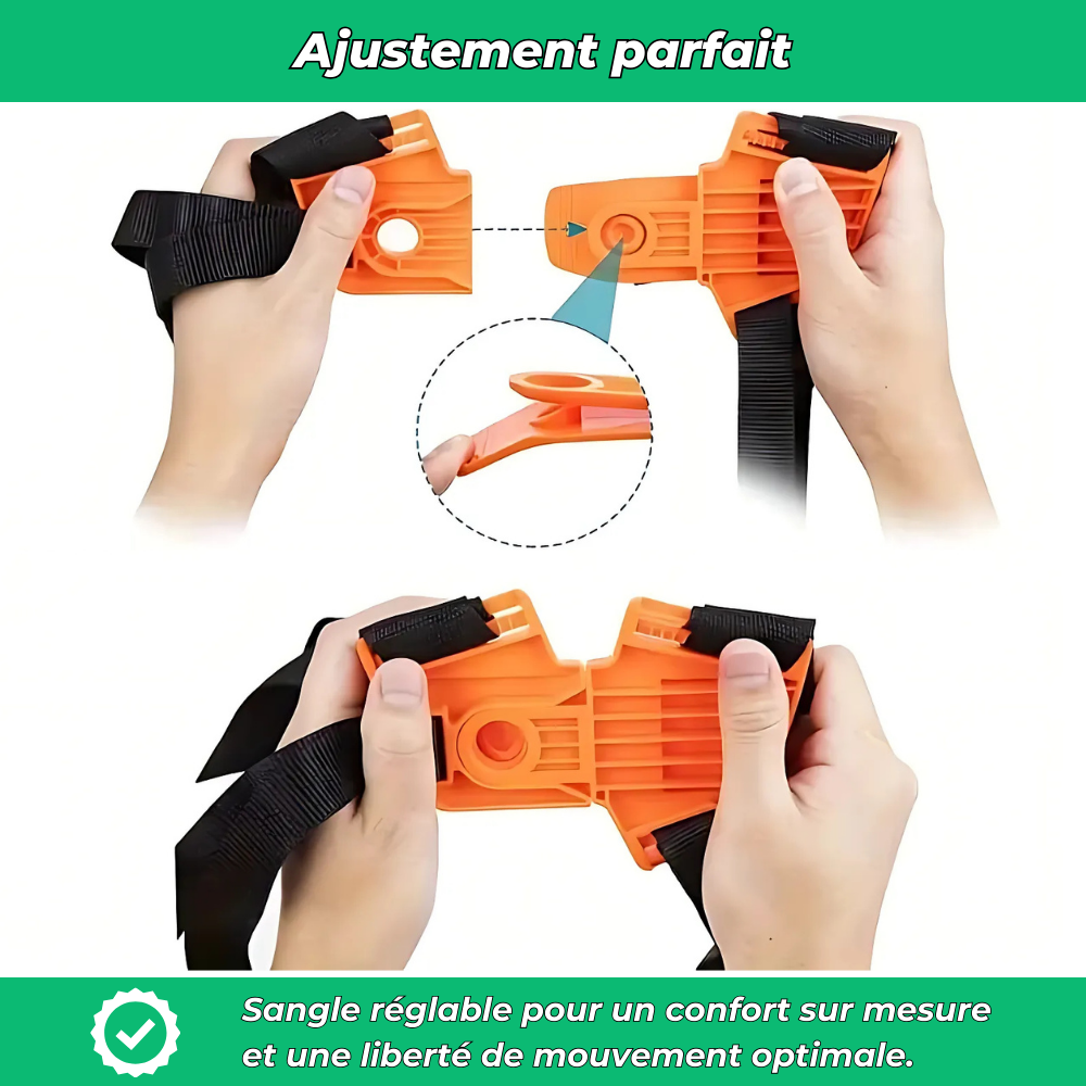 Harnais pour Débroussailleuse – Confort et Support pour Jardinage Intensif