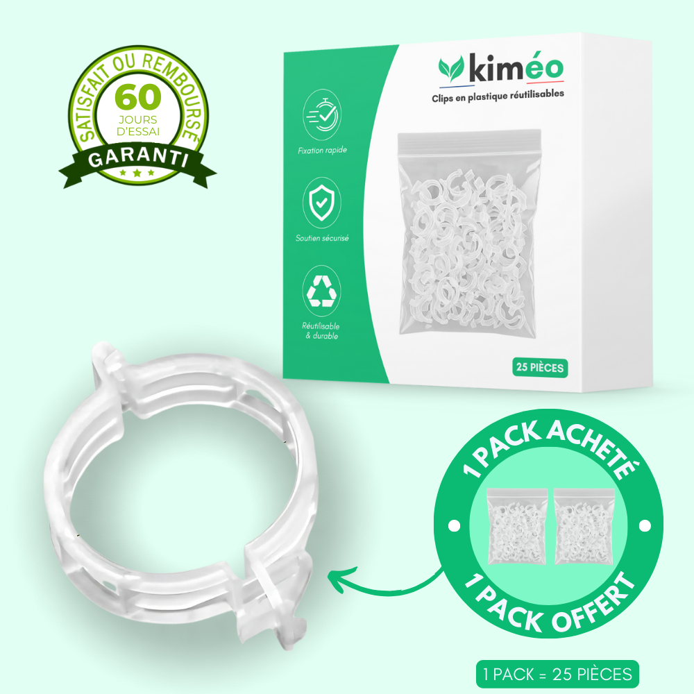 Lot de 25 Clips en Plastique Réutilisables – Pratiques pour Rangement et Organisation