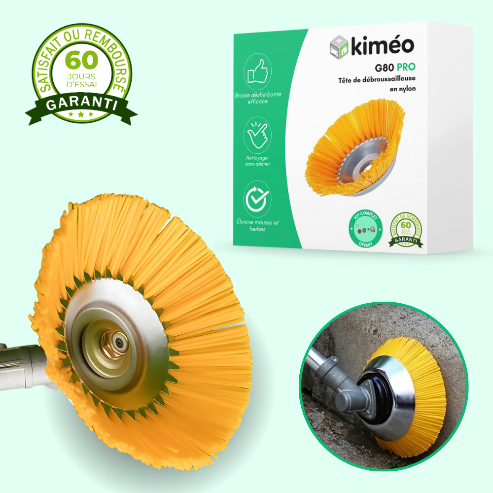 G80 PRO | Tête de débroussailleuse en Nylon | Finition Impeccable et Entretien Précis