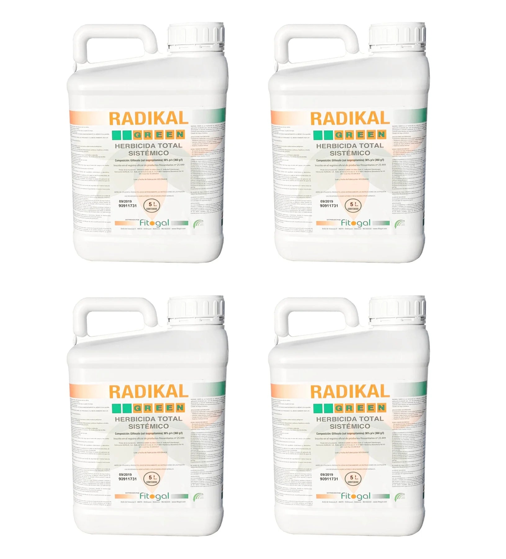 Herbicide Radikal Professionnel 4x5L tous jardins