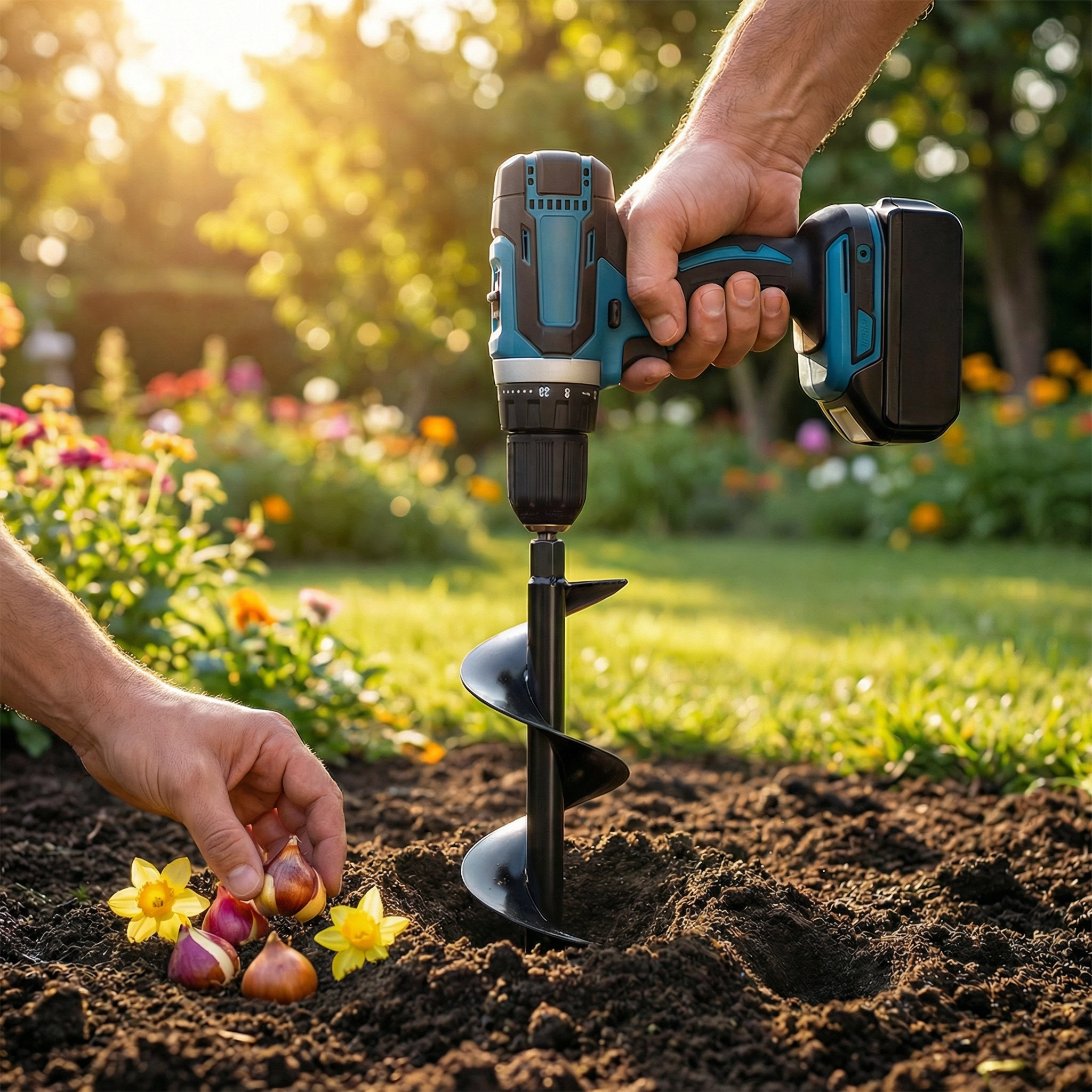 Foret de Terre pour Perceuse – Plantation Rapide et Facile pour Jardinage Efficace