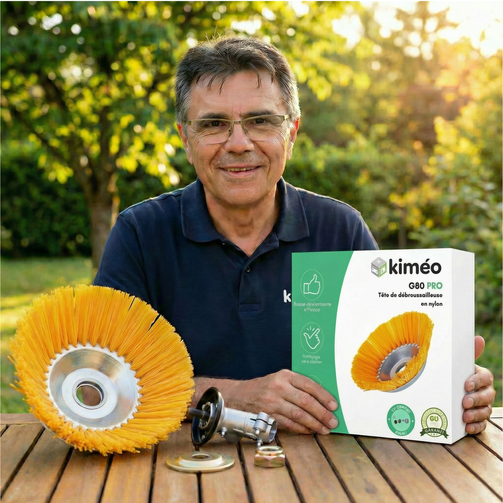 G80 PRO | Tête de débroussailleuse en Nylon | Finition Impeccable et Entretien Précis