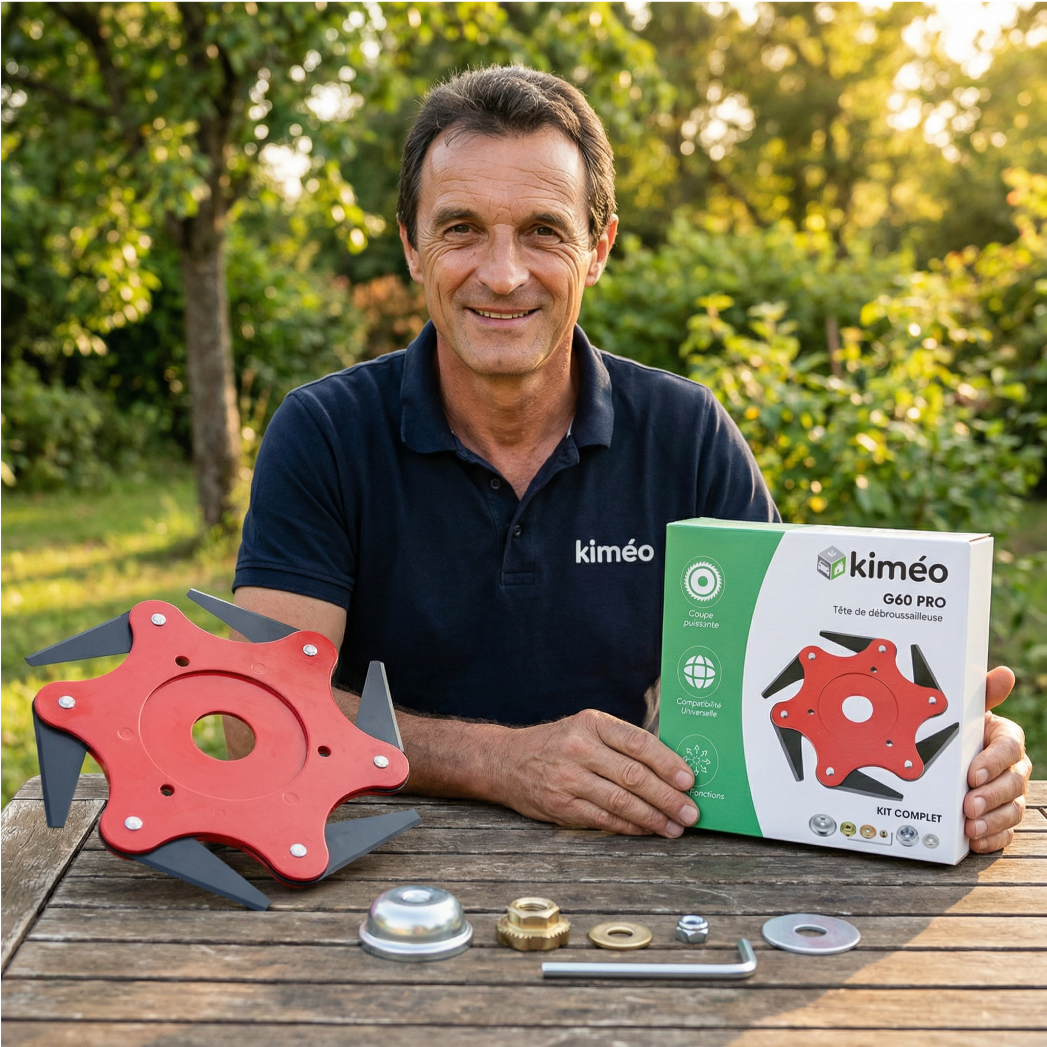 G60 PRO | Tête de débroussailleuse Universelle | Outil Polyvalent pour un Jardin Impeccable