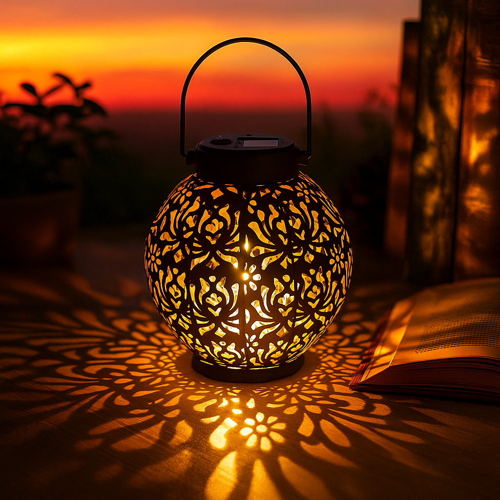 Lanterne Solaire Suspendue Décorative Étanche – Éclairage Extérieur Écologique et Design